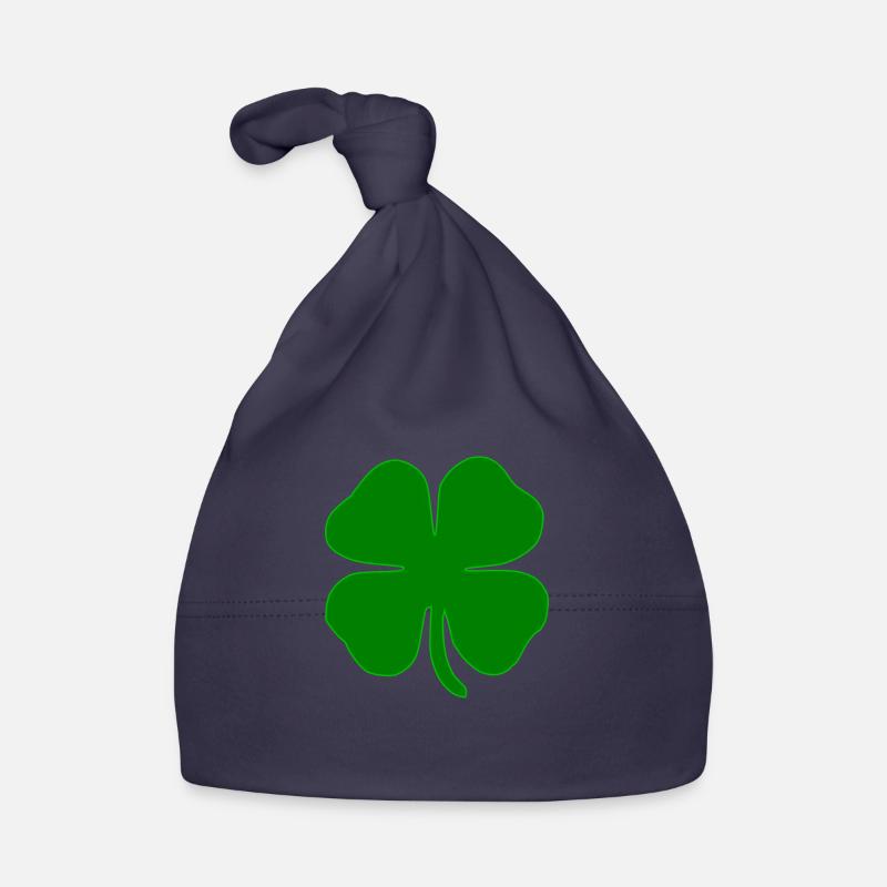 kleeblatt glueck shamrock luck four leaf clover56 Baby Bio-Mütze