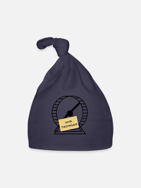 Und Tschüss - Baby Bio-Mütze - Navy - Vorne