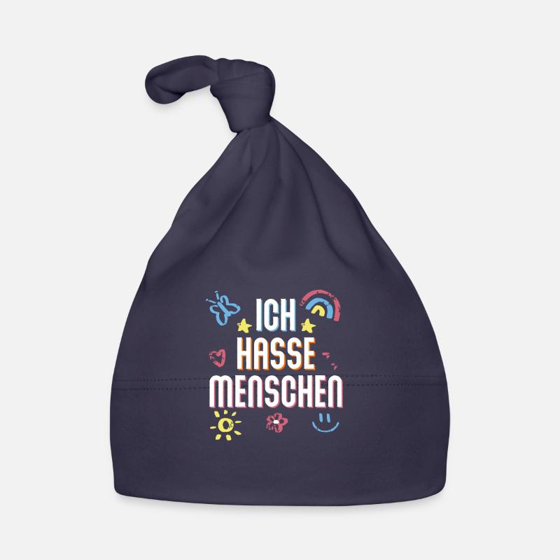 I HATE PEOPLE - Ich hasse Menschen - Geschenk Idee Baby Bio-Mütze