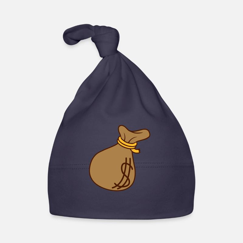 Sac d’argent de symbole de dollar Bonnet bio Bébé