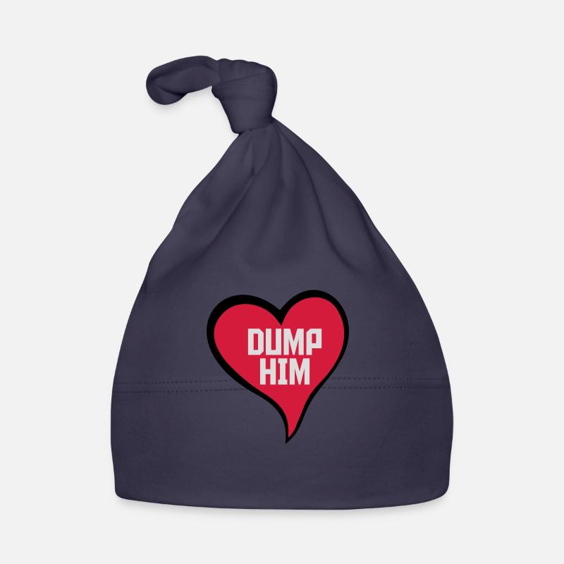 Dump Him Quote Logo Bonnet bio Bébé