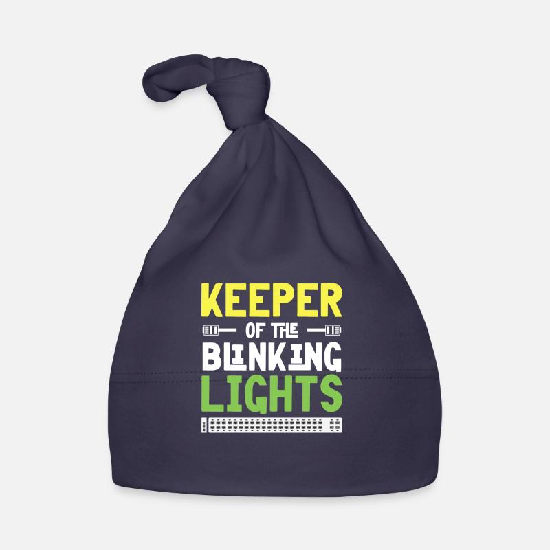 Gardien du réseau de technologie informatique Blinking Lights Bonnet bio Bébé