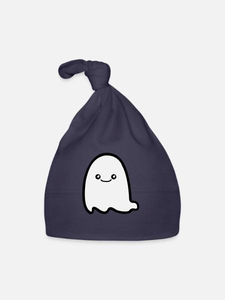 Ghost Comic - Organic Baby Cap - navy - Front