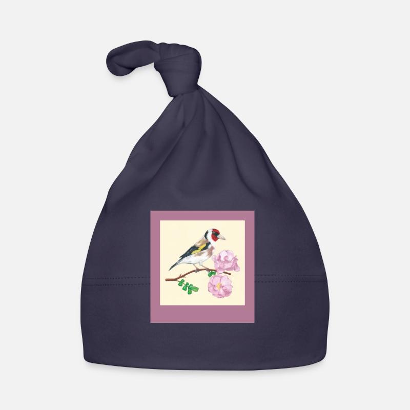 240102 Oiseau 3 - Bonnet bio Bébé - marine