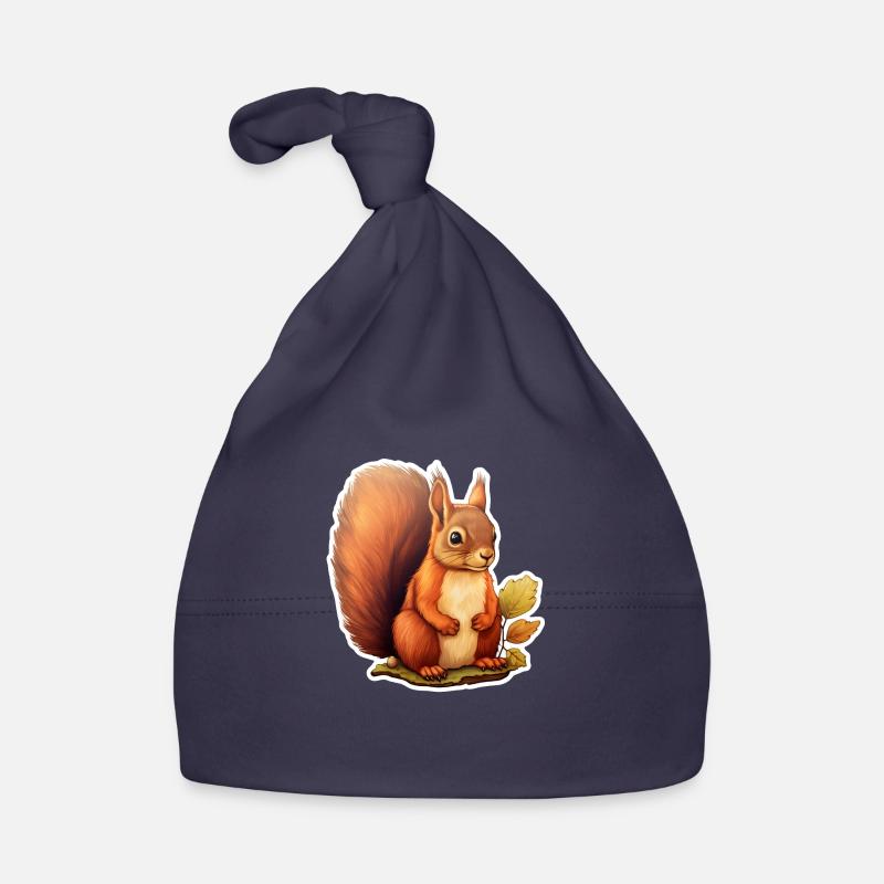 Eichhörnchen niedlich Baby Bio-Mütze