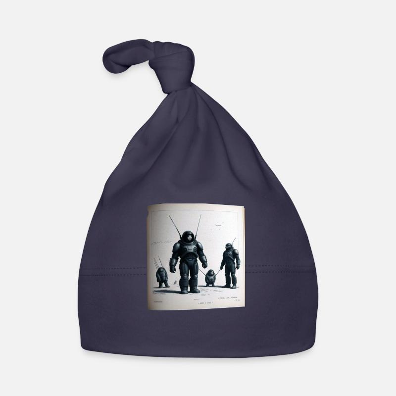 Vintage Robot Comic Organic Baby Cap