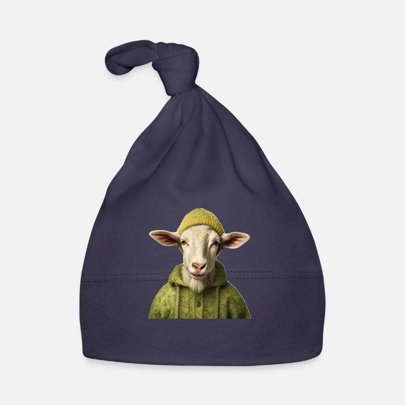 Goat with cap Organic Baby Cap