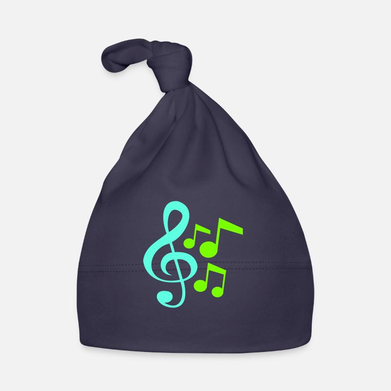 Music clef note melody musical note audio Organic Baby Cap