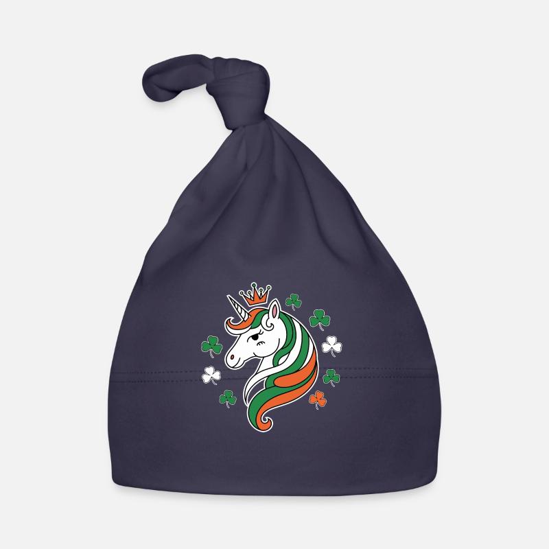 St. Patrick's Day Einhorn Baby Bio-Mütze