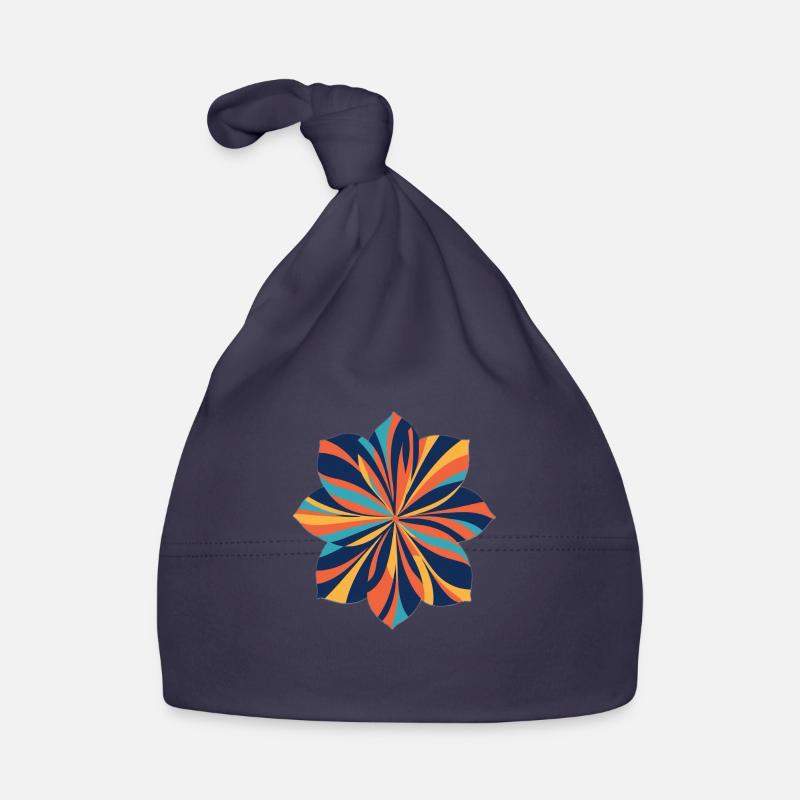 Flower swirls Organic Baby Cap