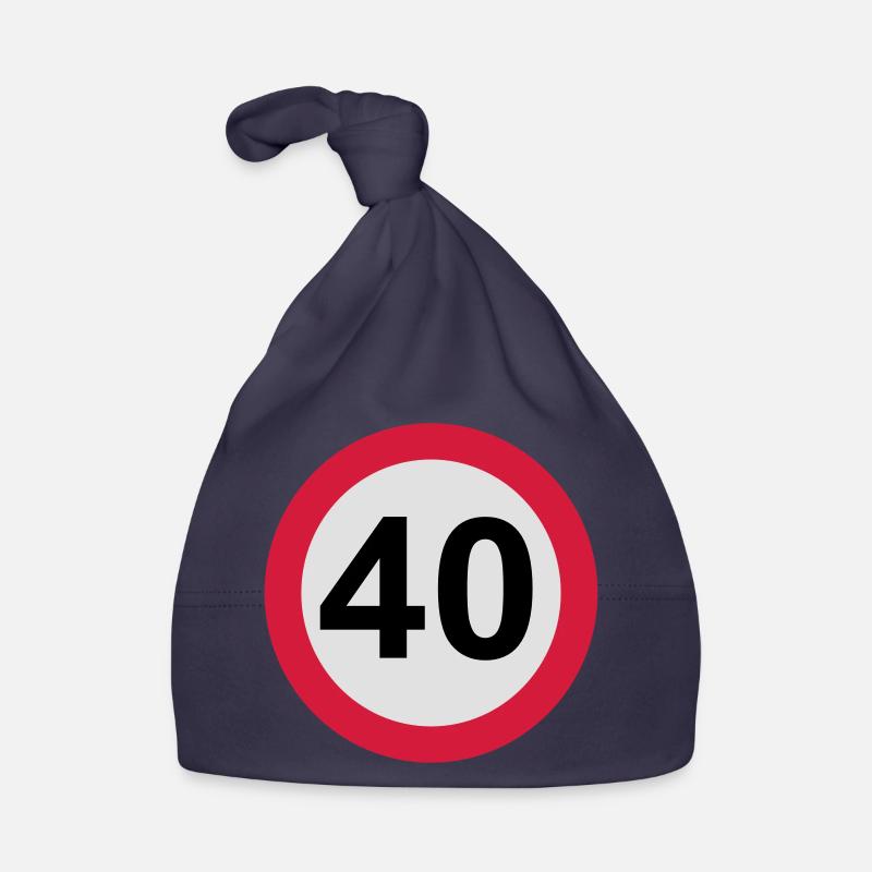 40 ans - Bonnet bio Bébé - marine
