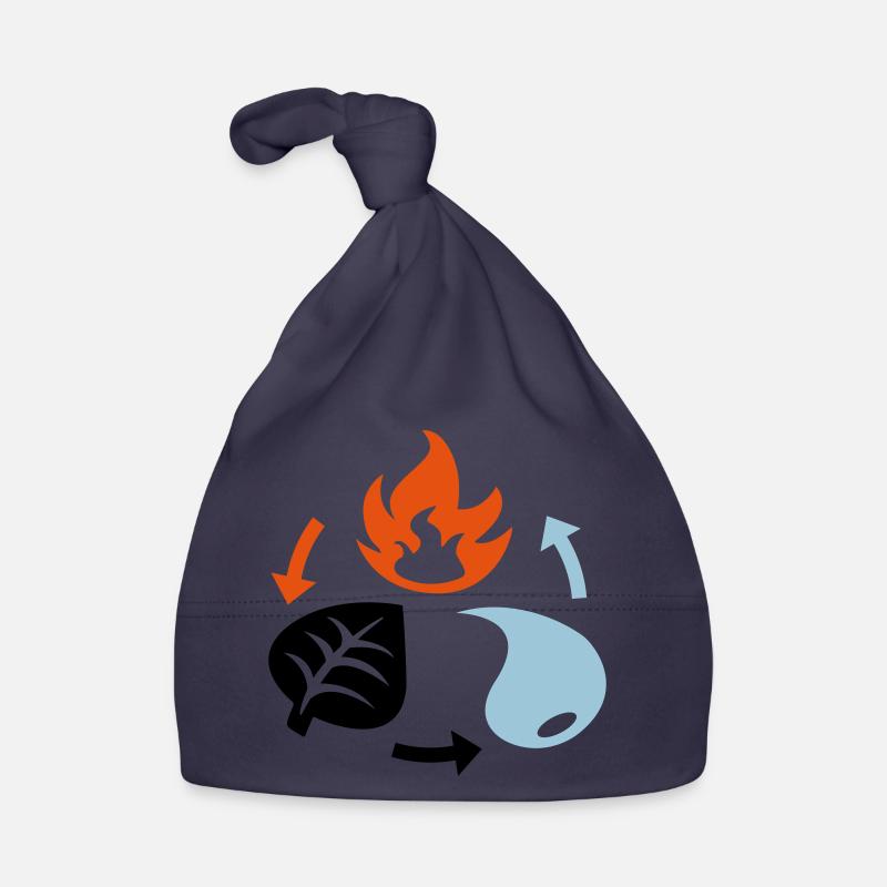 Fire, Water, Plant Elements Organic Baby Cap