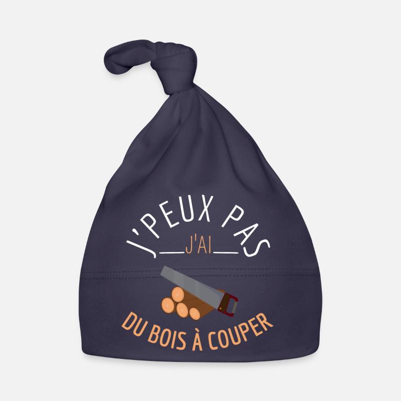 J’peux pas j’ai du bois à couper Bonnet bio Bébé