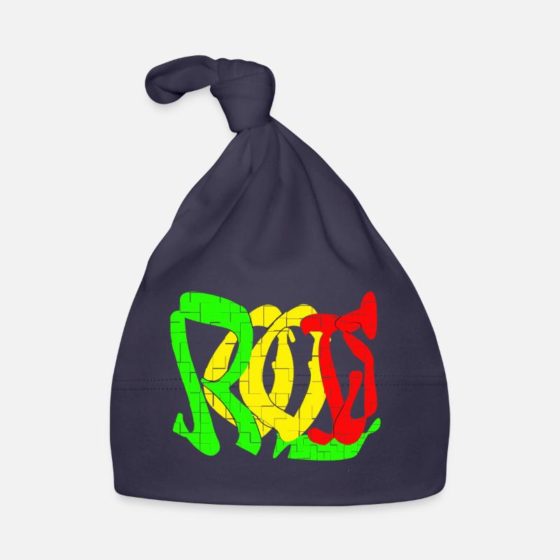 Motif de blocs de couleur Rasta Bonnet bio Bébé