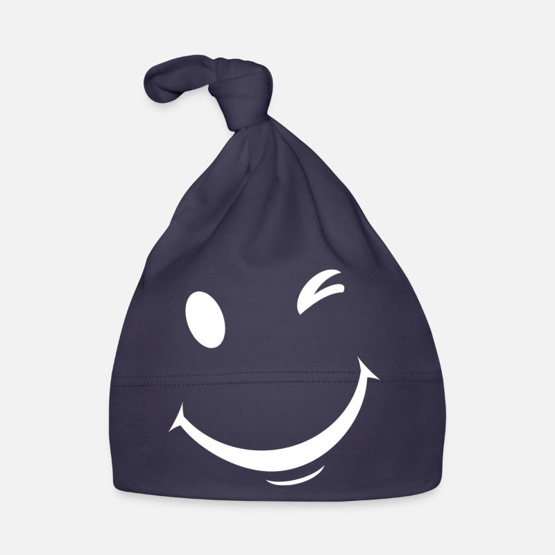 Expression de clin d’œil blanc Bonnet bio Bébé