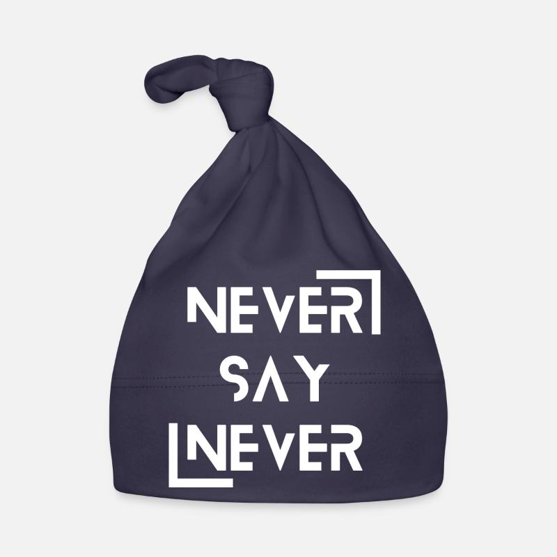 never say never Organic Baby Cap