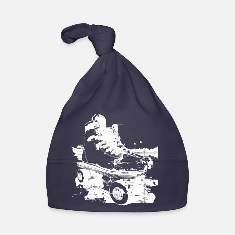 Roller Skates Graphic Organic Baby Cap
