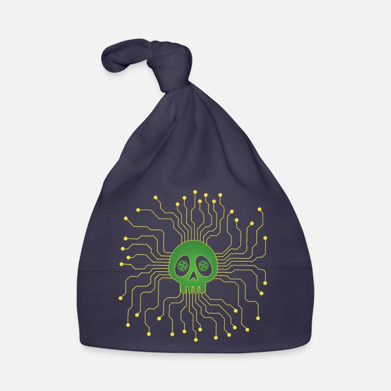 Microprocessor skull Organic Baby Cap