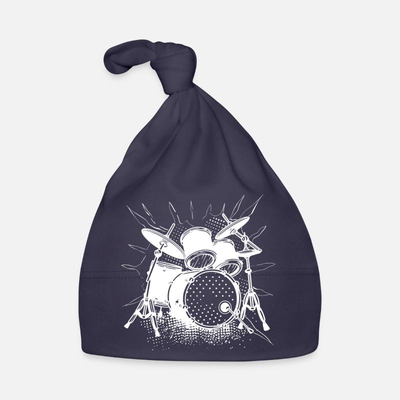 Drums Graphics Organic Baby Cap