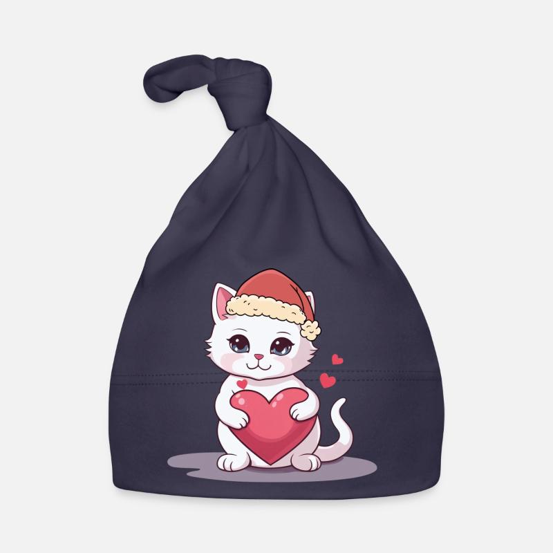 Noël Chat Chaton Chats Père Noël Bonnet bio Bébé