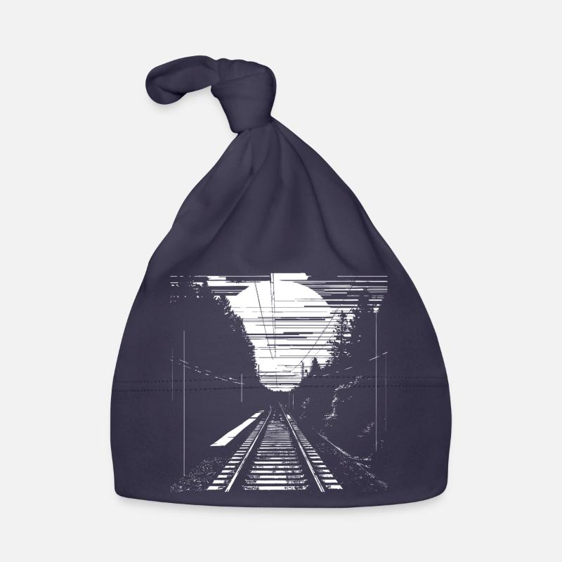 Railway Graphic Organic Baby Cap