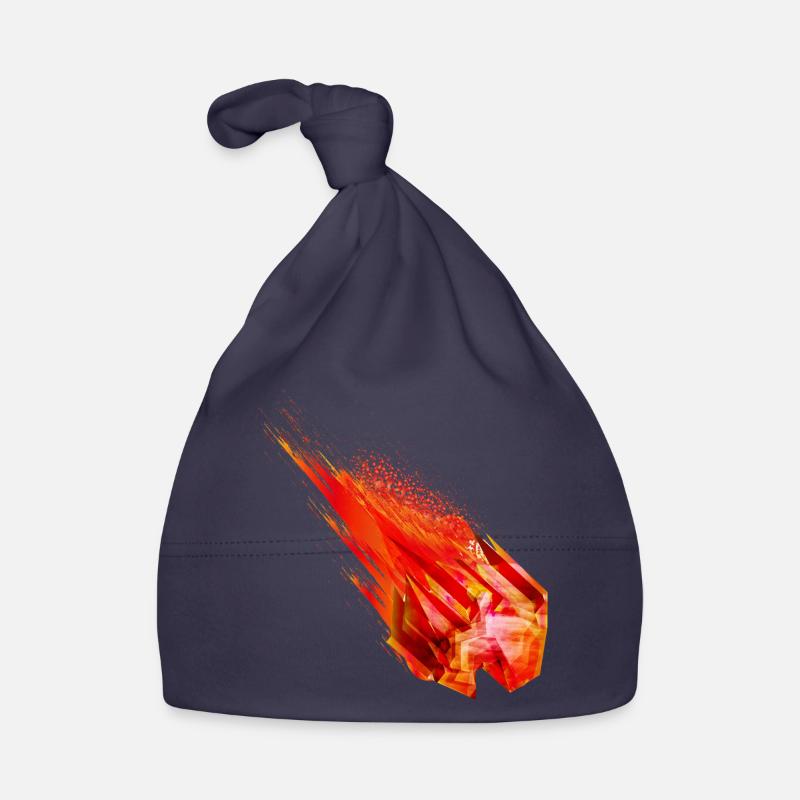 Glowing Asteroid with Fire Tail – Power Design Organic Baby Cap