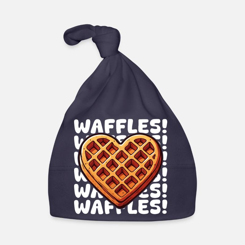 Pop Art Waffel Herz Baby Bio-Mütze
