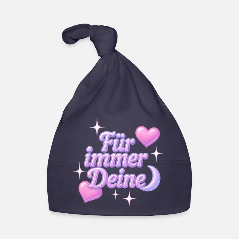 Yours Forever / Y2K Statement Design Organic Baby Cap
