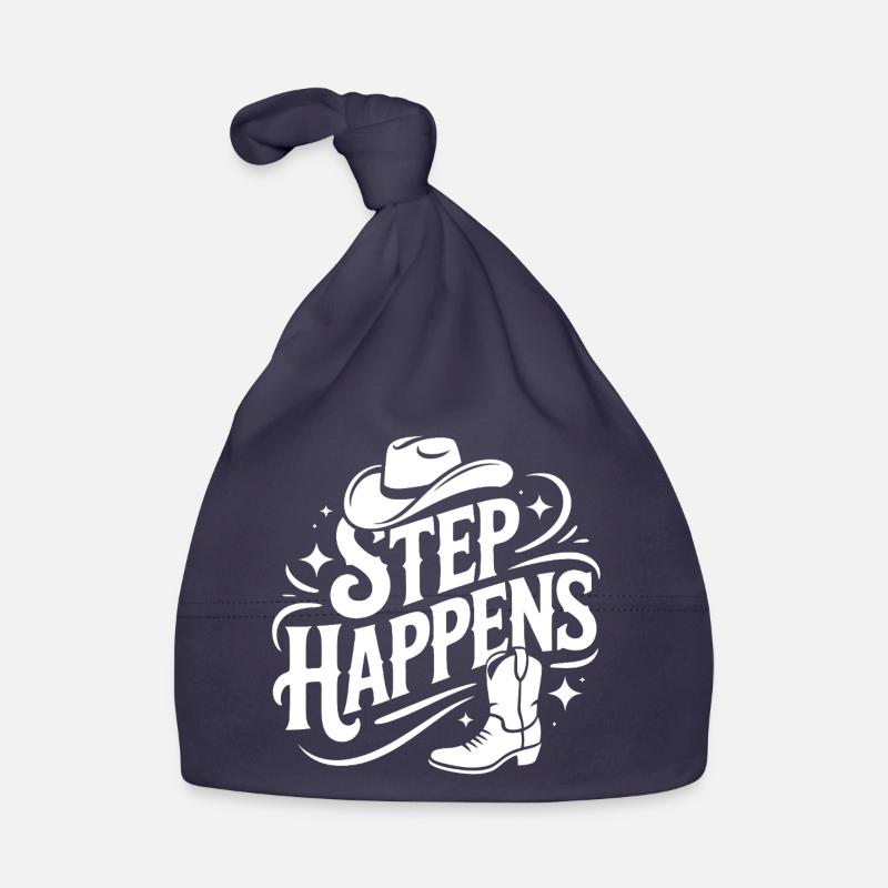 Line Dance Step Happens Western Design Organic Baby Cap