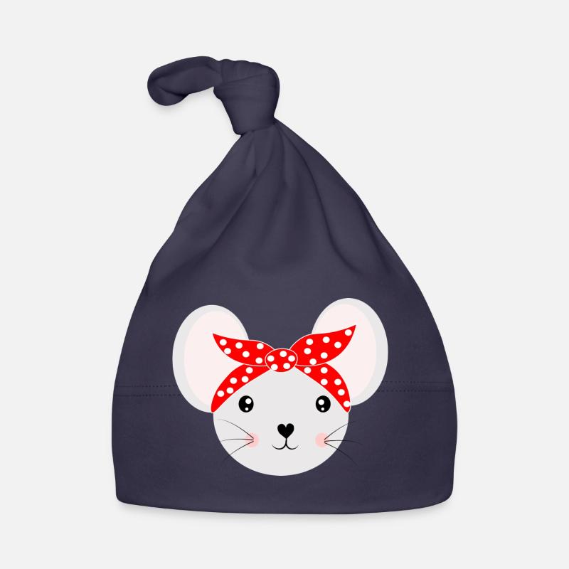 Cute Mouse Organic Baby Cap