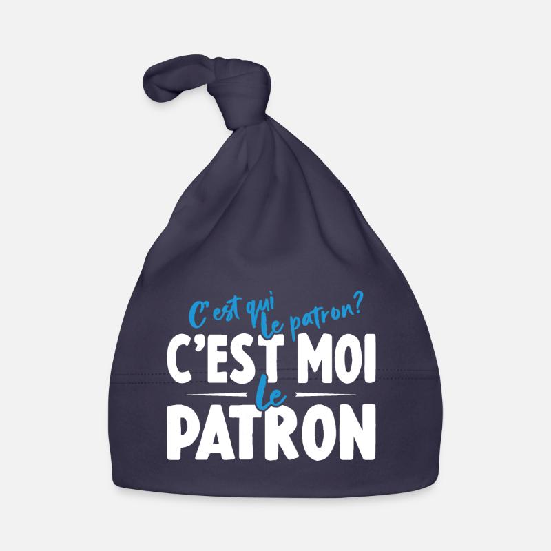 C'est Qui Le Patron C'est Moi Le Patron Bonnet bio Bébé