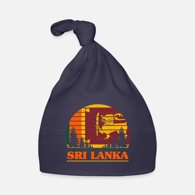 Sri Lanka - Bonnet bio Bébé - marine