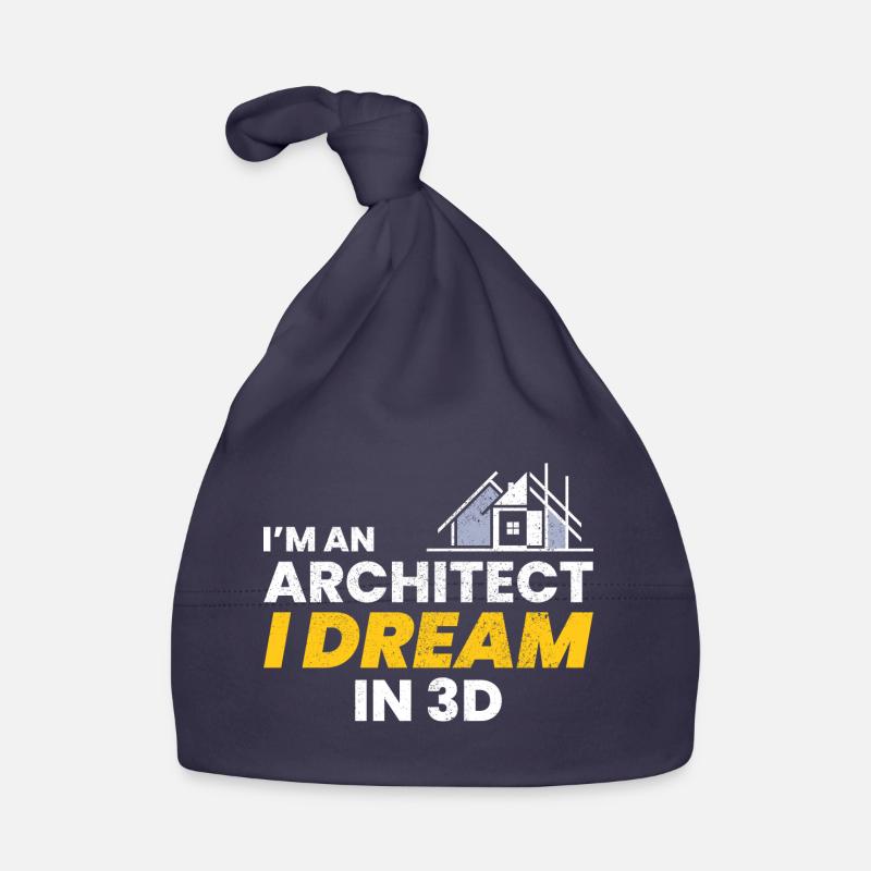 Architecte 3D Rêve Construction Architecture Drôle Bonnet bio Bébé