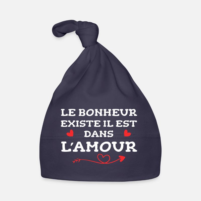 Le bonheur existe il est dans l'amour Bonnet bio Bébé
