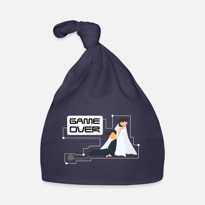 Enterrement de vie de garçon Bachelor Game Over Bonnet bio Bébé
