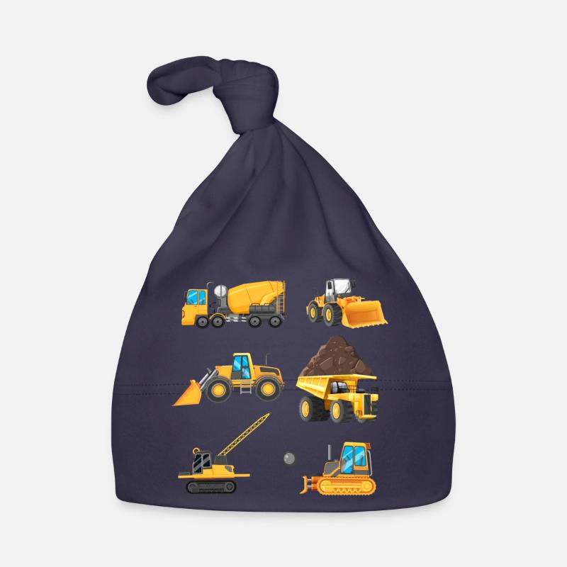 Engin de Construction Cadeau Garçon Bonnet bio Bébé