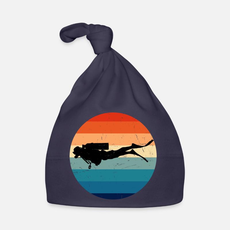 Plongeur Plongée Femmes Plongée Hommes Plongée Sous-marine - Bonnet bio Bébé - marine