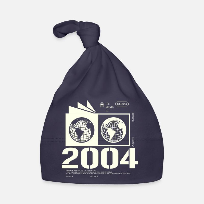 Vintage 2004 Retro Birthday Gift 2004 Organic Baby Cap