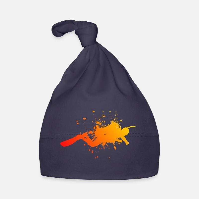 Diver Scuba Diving Free Dive Diver Scuba Diving Organic Baby Cap