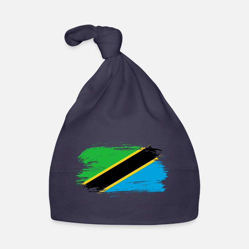 Drapeau drapeau tanzanie Bonnet bio Bébé