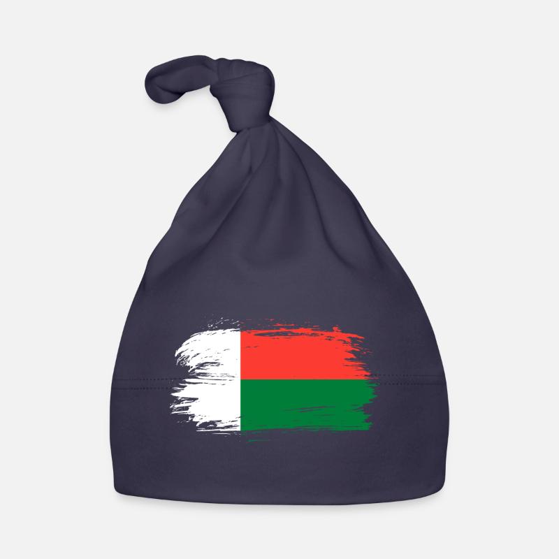 Bannière du drapeau de Madagascar Bonnet bio Bébé