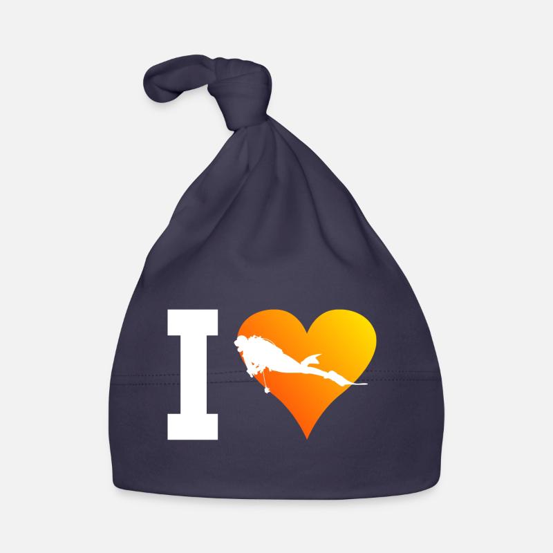 Diver Scuba Diving Diver Free Dive Scuba Diving Organic Baby Cap