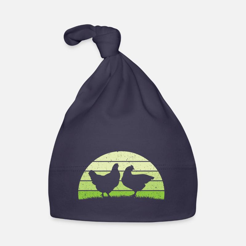 Poule retro poules Bonnet bio Bébé