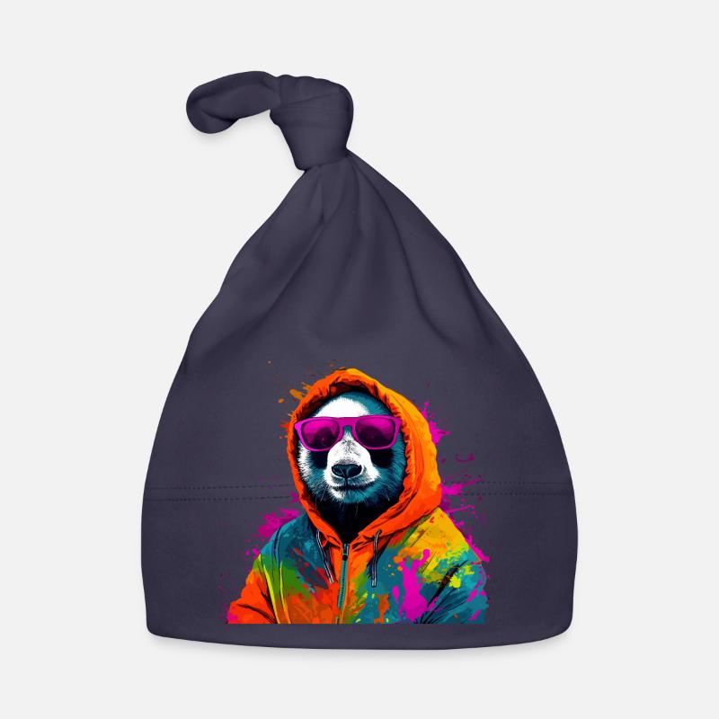 Panda Ours Bambou Panda Coloré Bonnet bio Bébé