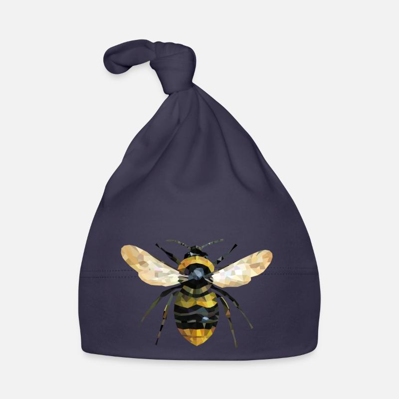 Biene - Baby Bio-Mütze - Navy
