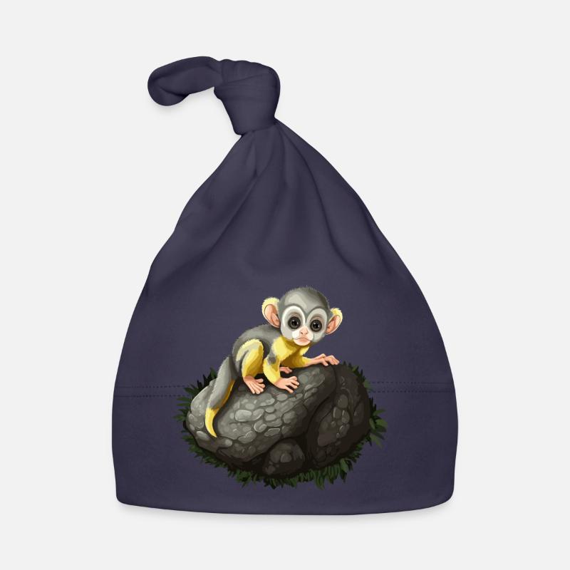 Squirrel Monkey Squirrel Monkey Monkey Monkey Baby Organic Baby Cap