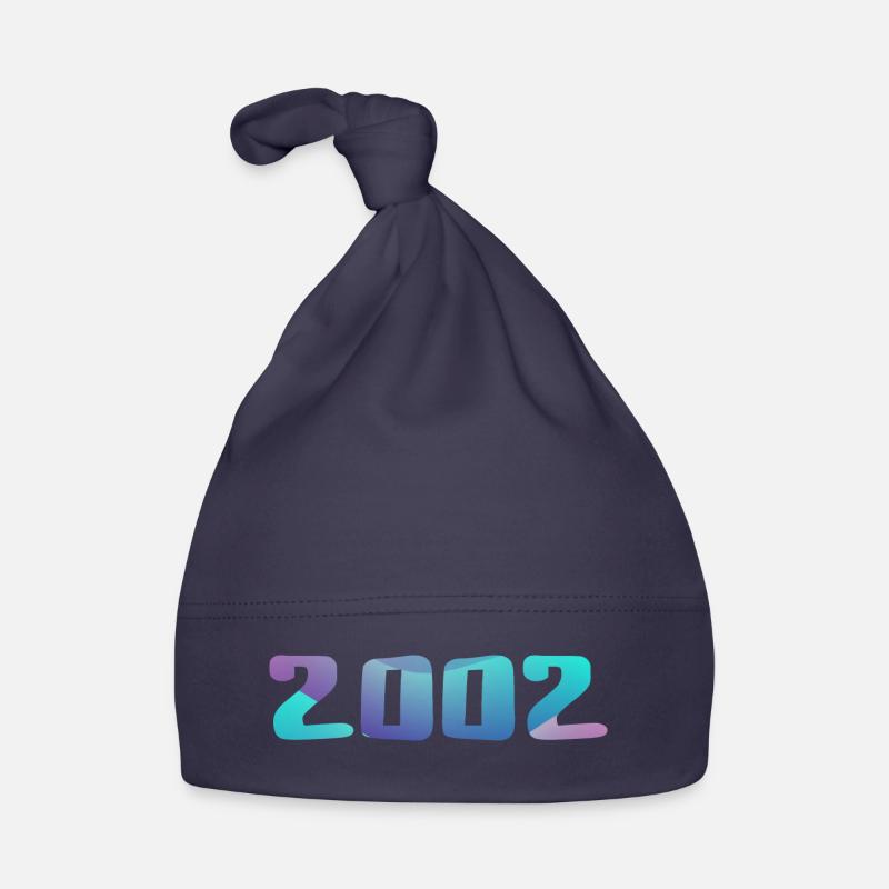 Cadeau Anniversaire 2002 Millésime 2002 Rétro 2002 Bonnet bio Bébé