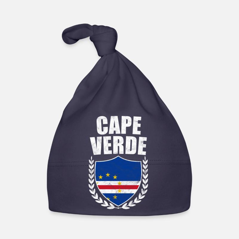 Cap-Vert Cape Verde Cabo Verde Cadeau De Drapeau - Bonnet bio Bébé - marine