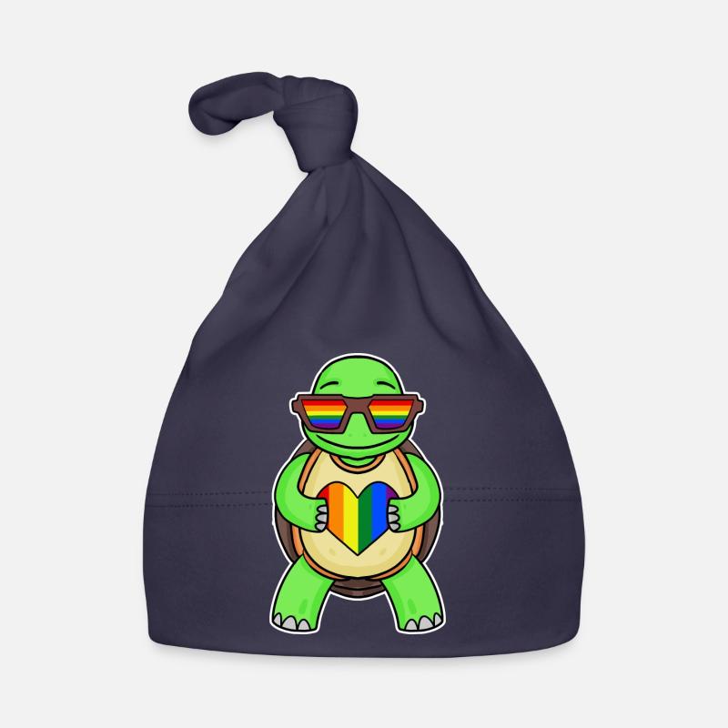 Regenbogen Schildkröte Baby Bio-Mütze