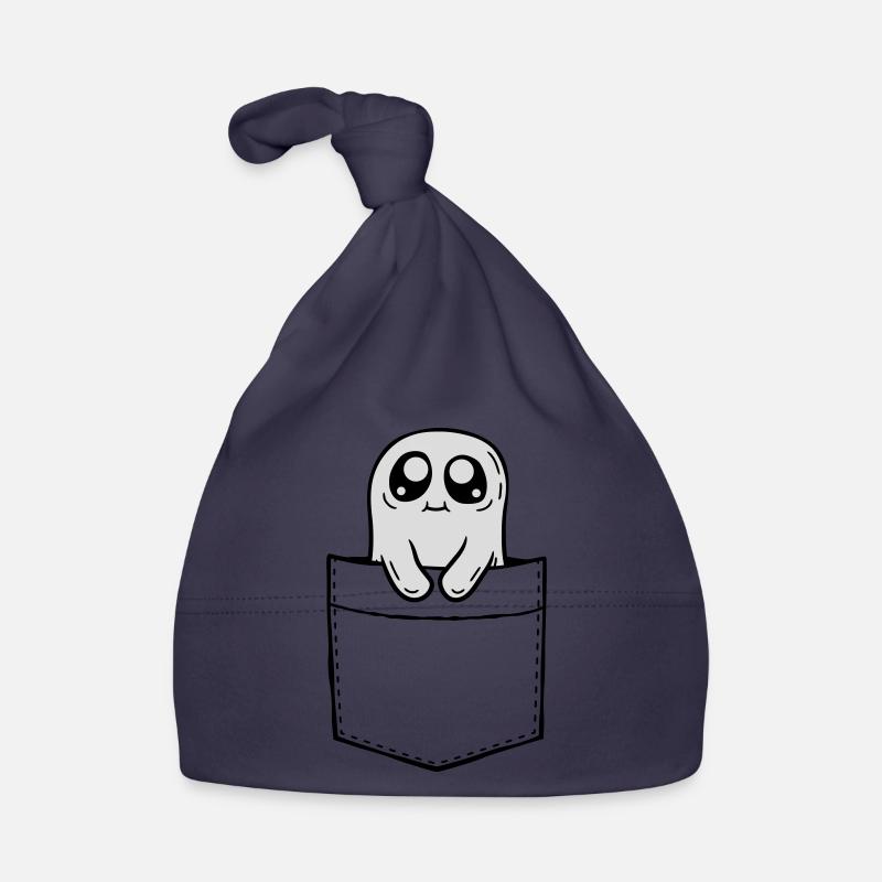 Chest pocket ghost take comic Organic Baby Cap
